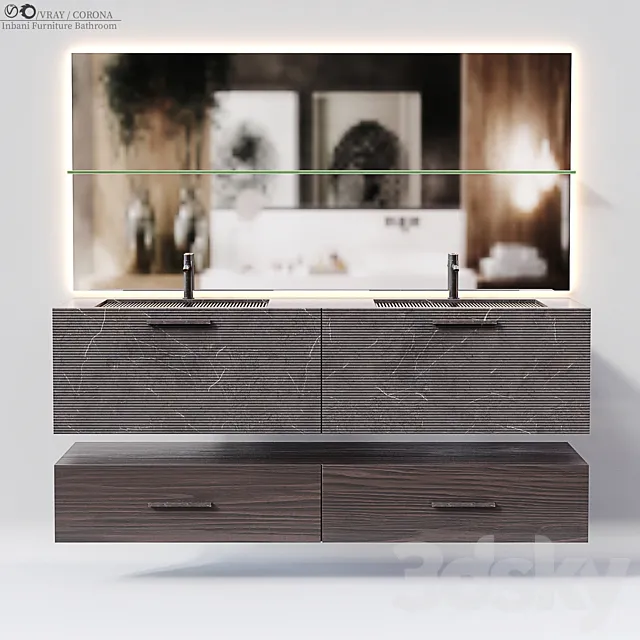 Inbani Furniture Bathroom 3D Model