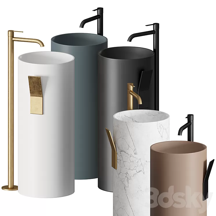 Inbani Giro Washbasin 3D Model Inbani Giro Washbasin 3D Model