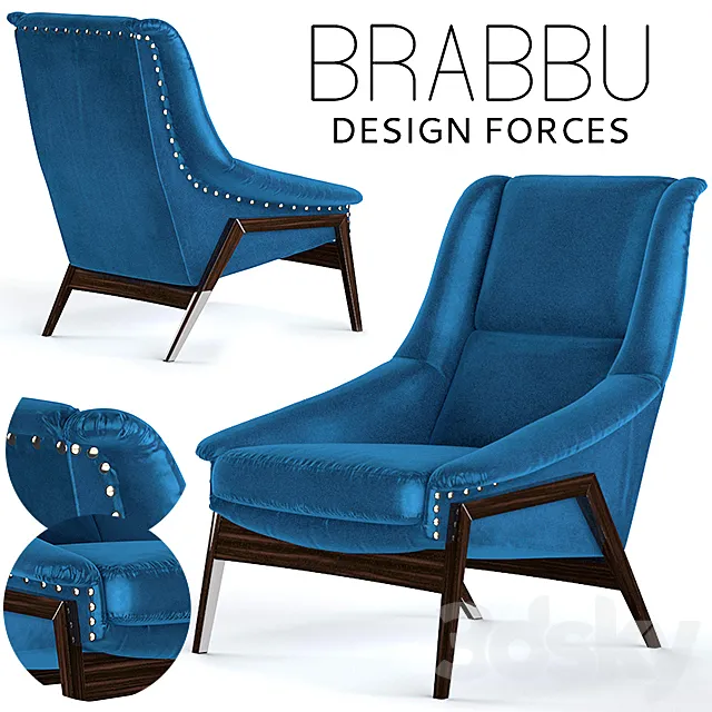 INCA ARMCHAIR | BRABBU 3D Model
