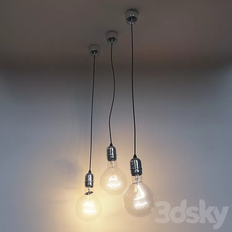 Incandescent lamps (lamps Ilyich) 3D Model Incandescent lamps (lamps Ilyich) 3D Model