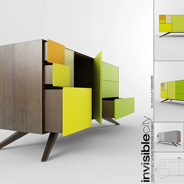 INCUNABULAR Sideboard | Invisible City 3DModel