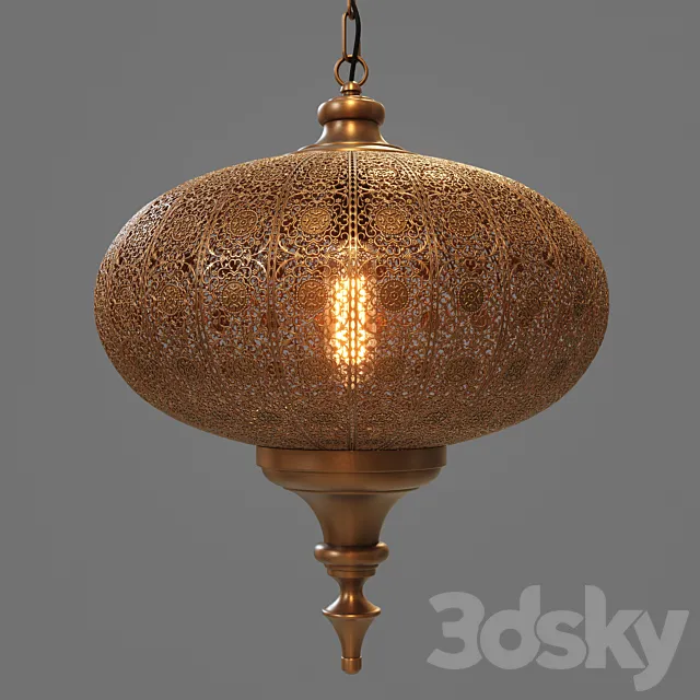 Indian chandelier 3D Model