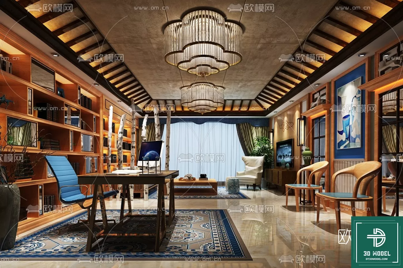 INDOCHINE STYLE – 3D MODELS – 097