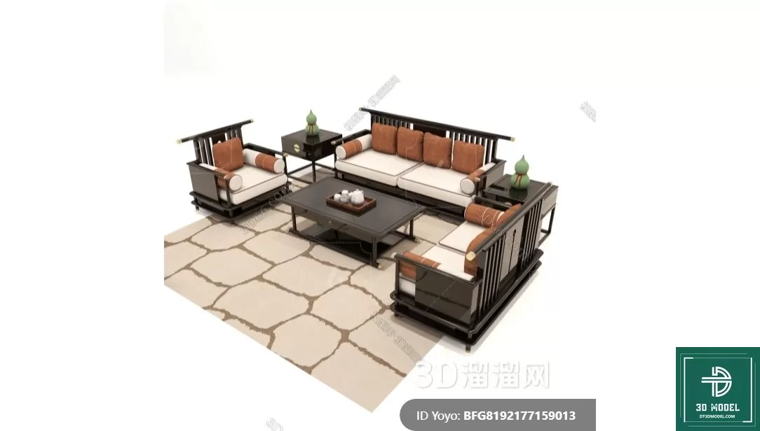 INDOCHINE STYLE – 3D MODELS – 1003