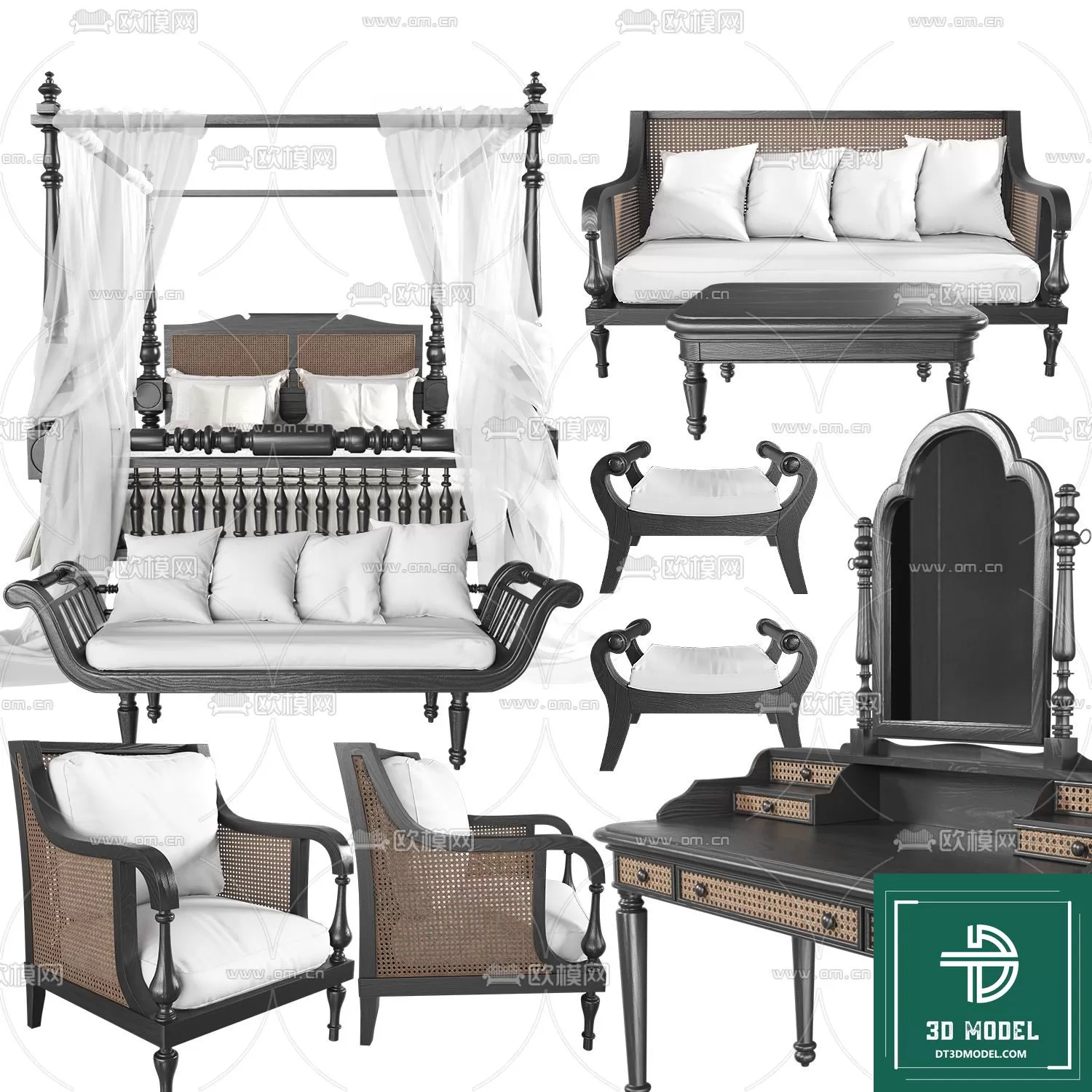 INDOCHINE STYLE – 3D MODELS – 385