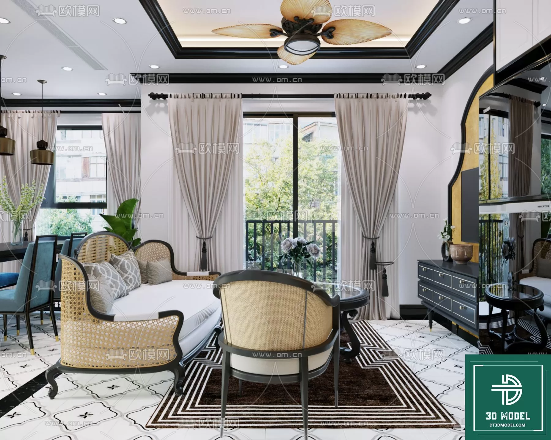 INDOCHINE STYLE – 3D MODELS – 430