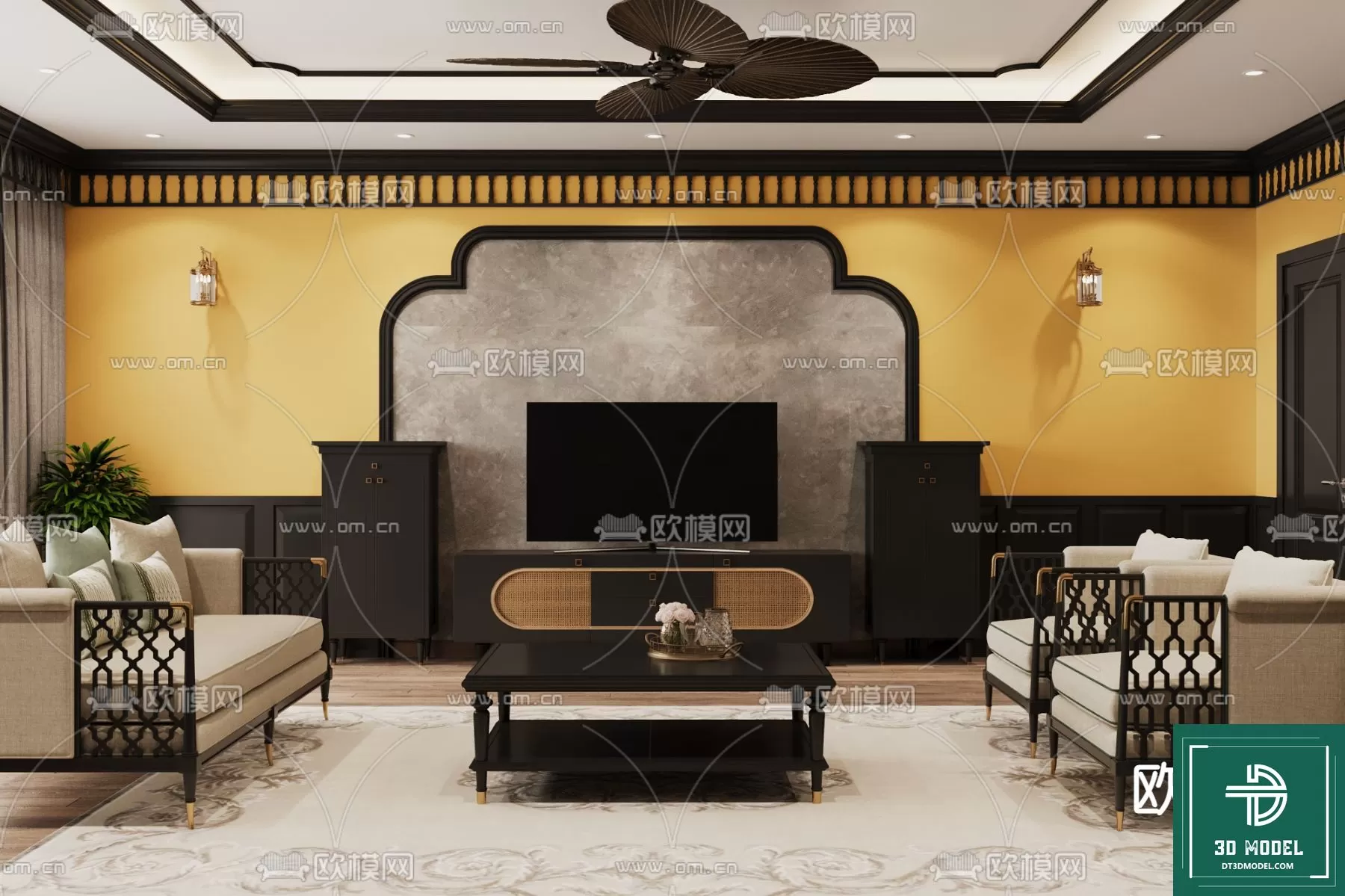 INDOCHINE STYLE – 3D MODELS – 444