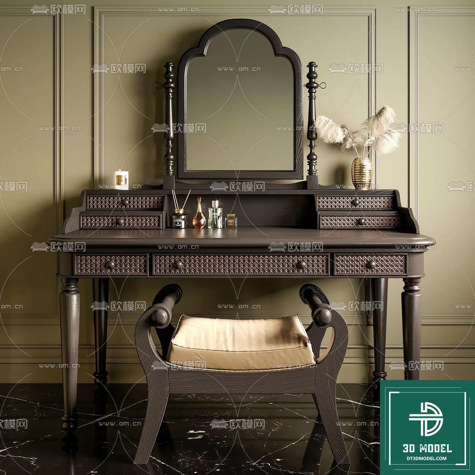 INDOCHINE STYLE – 3D MODELS – 487