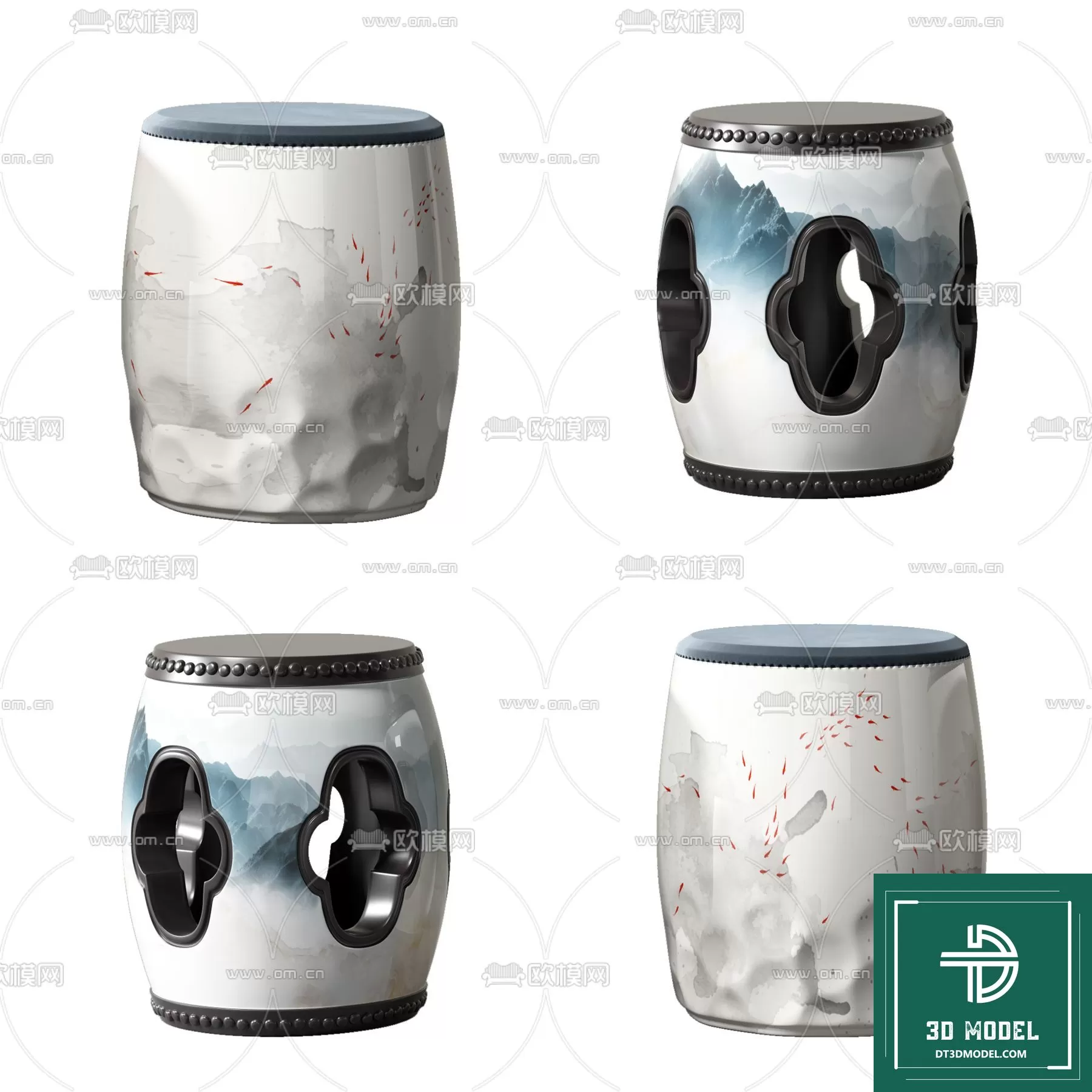 INDOCHINE STYLE – 3D MODELS – 498