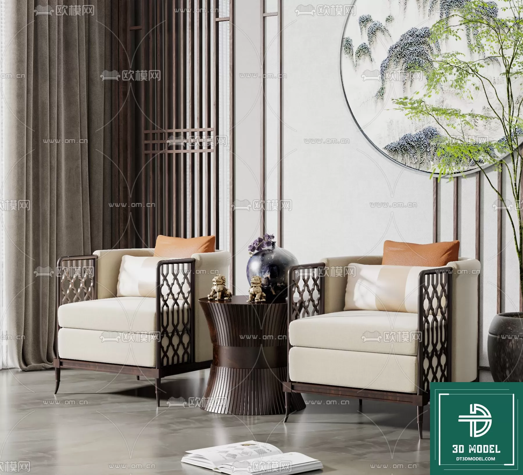 INDOCHINE STYLE – 3D MODELS – 552