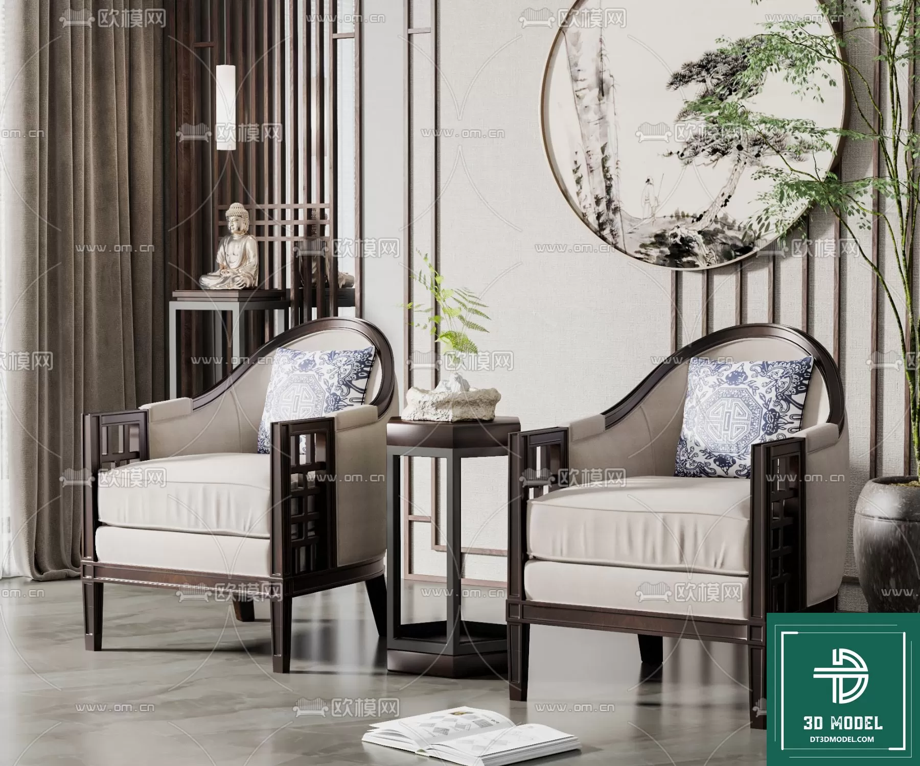 INDOCHINE STYLE – 3D MODELS – 565