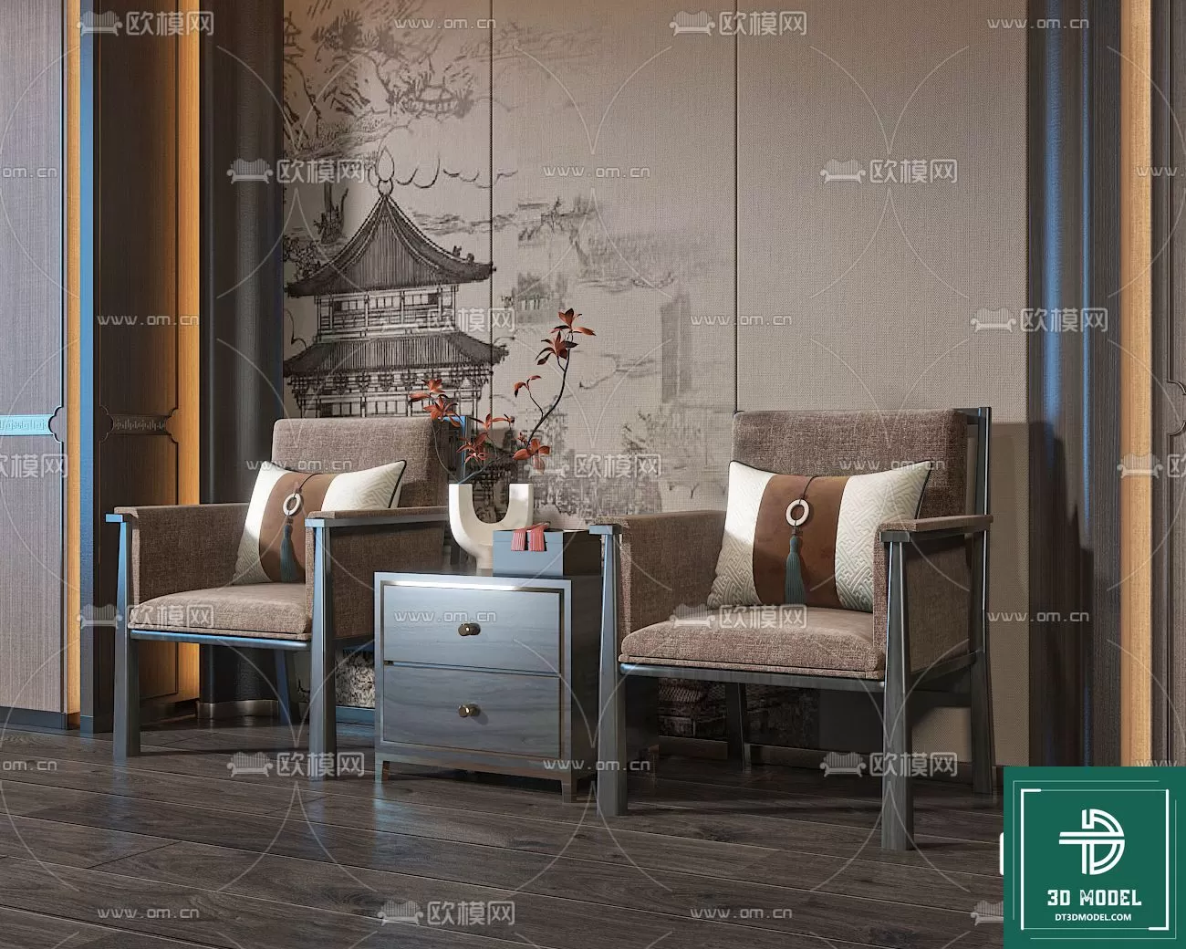 INDOCHINE STYLE – 3D MODELS – 573