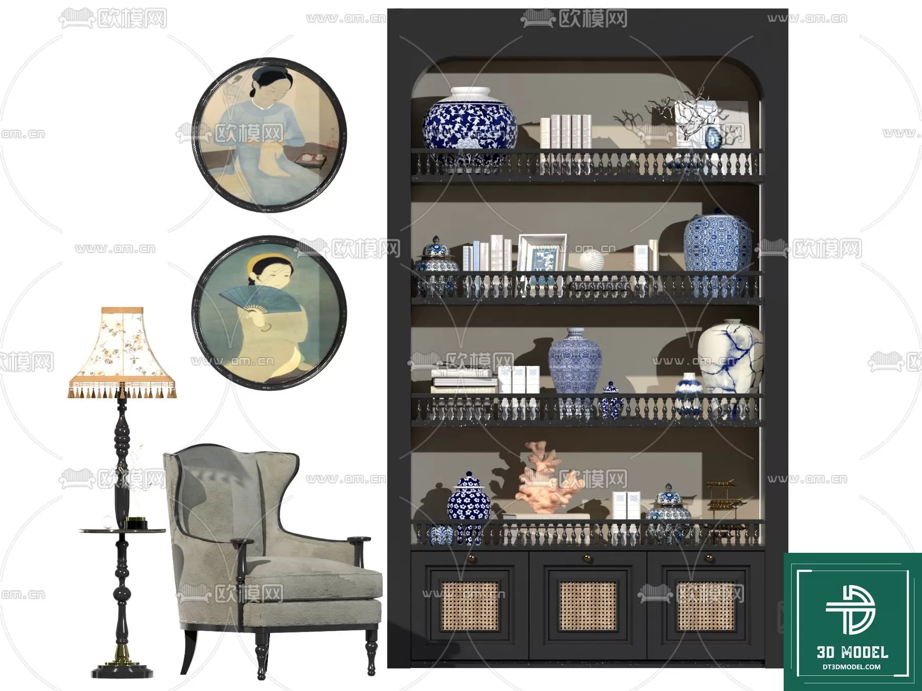 INDOCHINE STYLE – 3D MODELS – 593