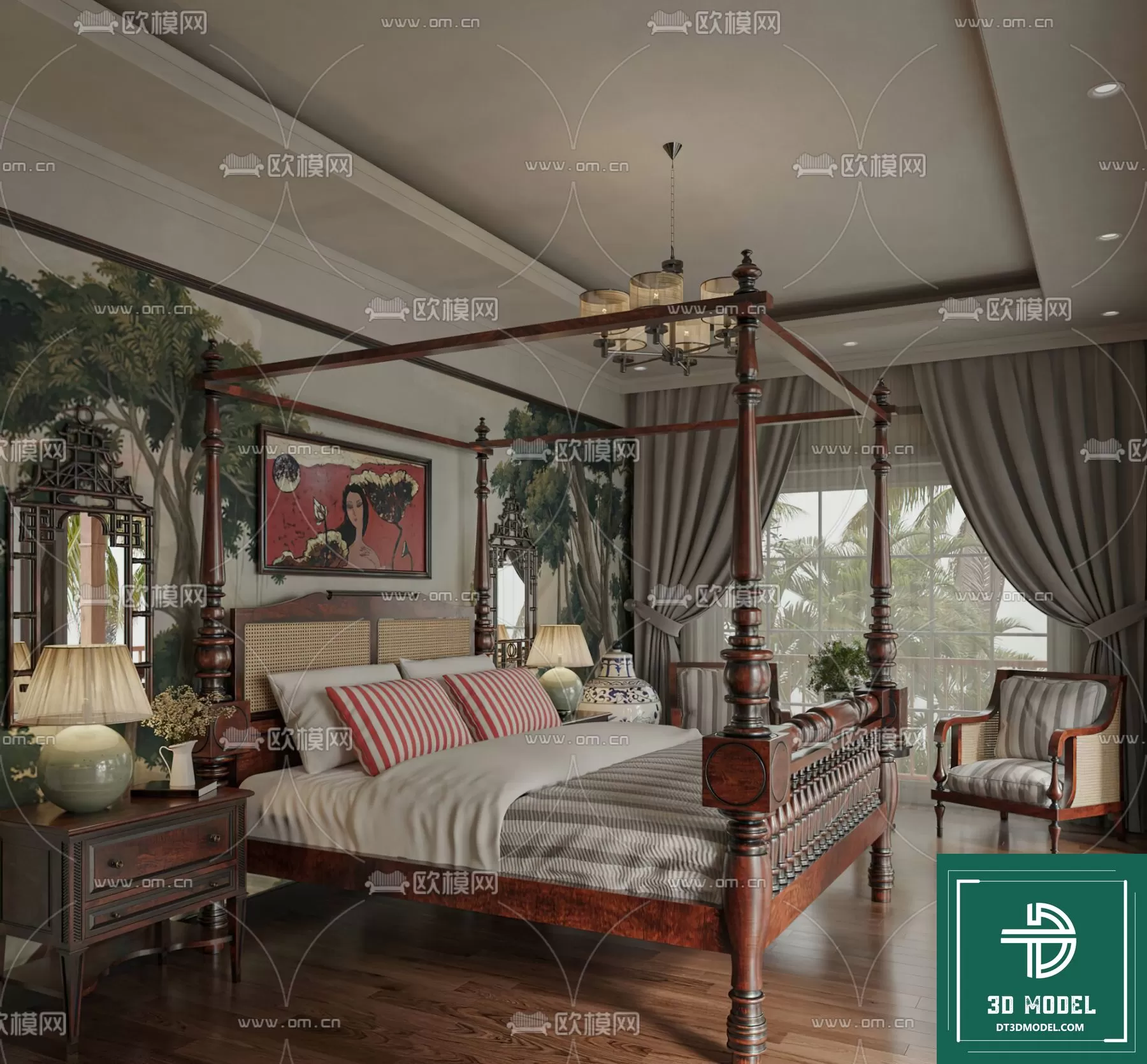 INDOCHINE STYLE – 3D MODELS – 616