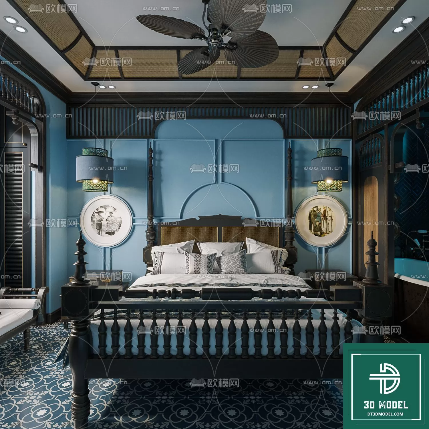 INDOCHINE STYLE – 3D MODELS – 634