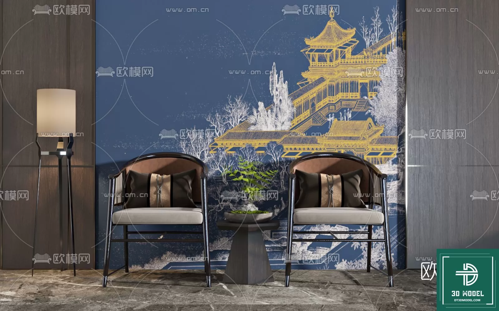 INDOCHINE STYLE – 3D MODELS – 653