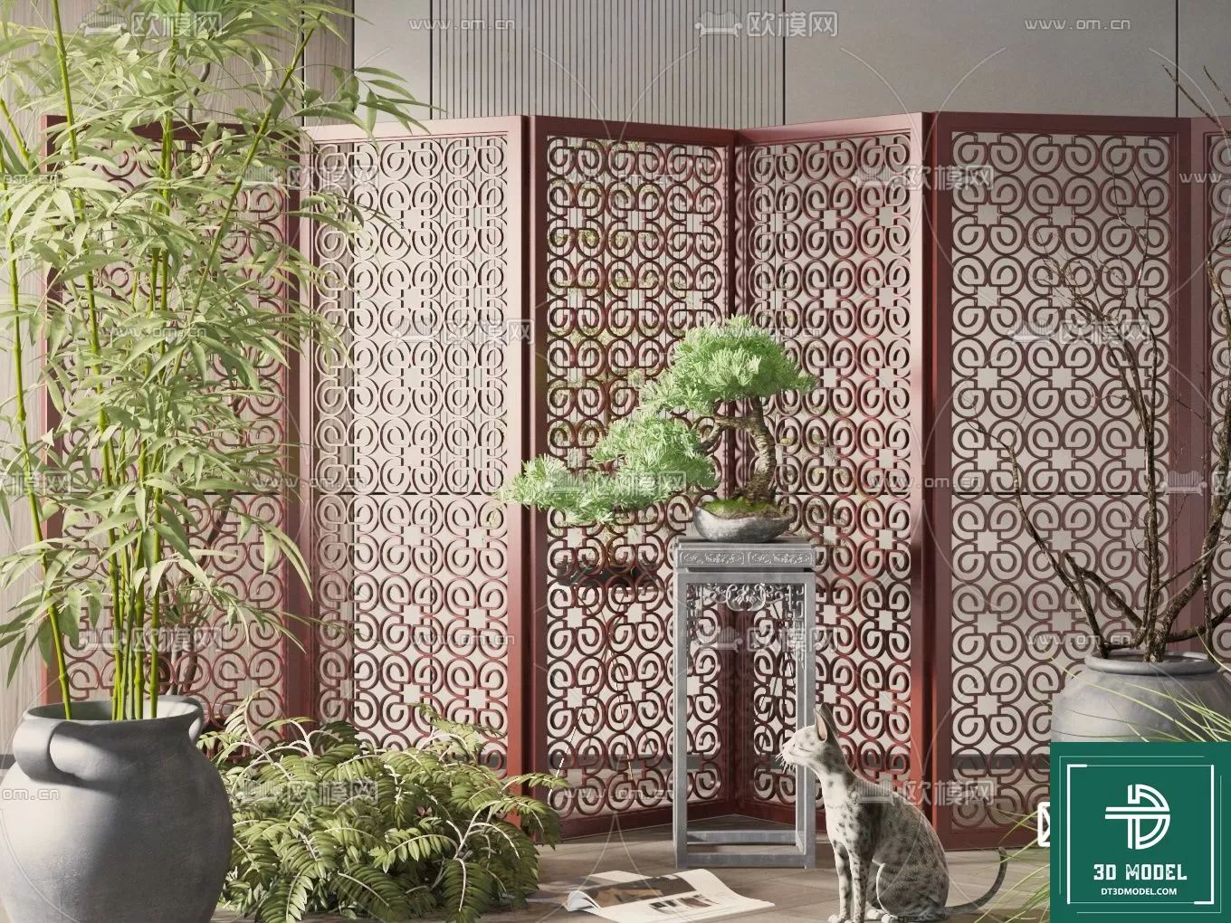 INDOCHINE STYLE – 3D MODELS – 656