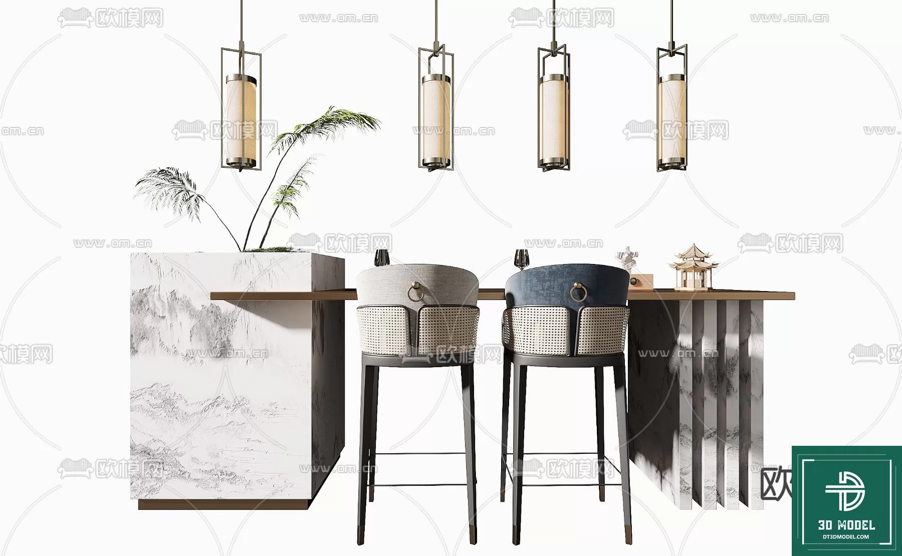 INDOCHINE STYLE – 3D MODELS – 698