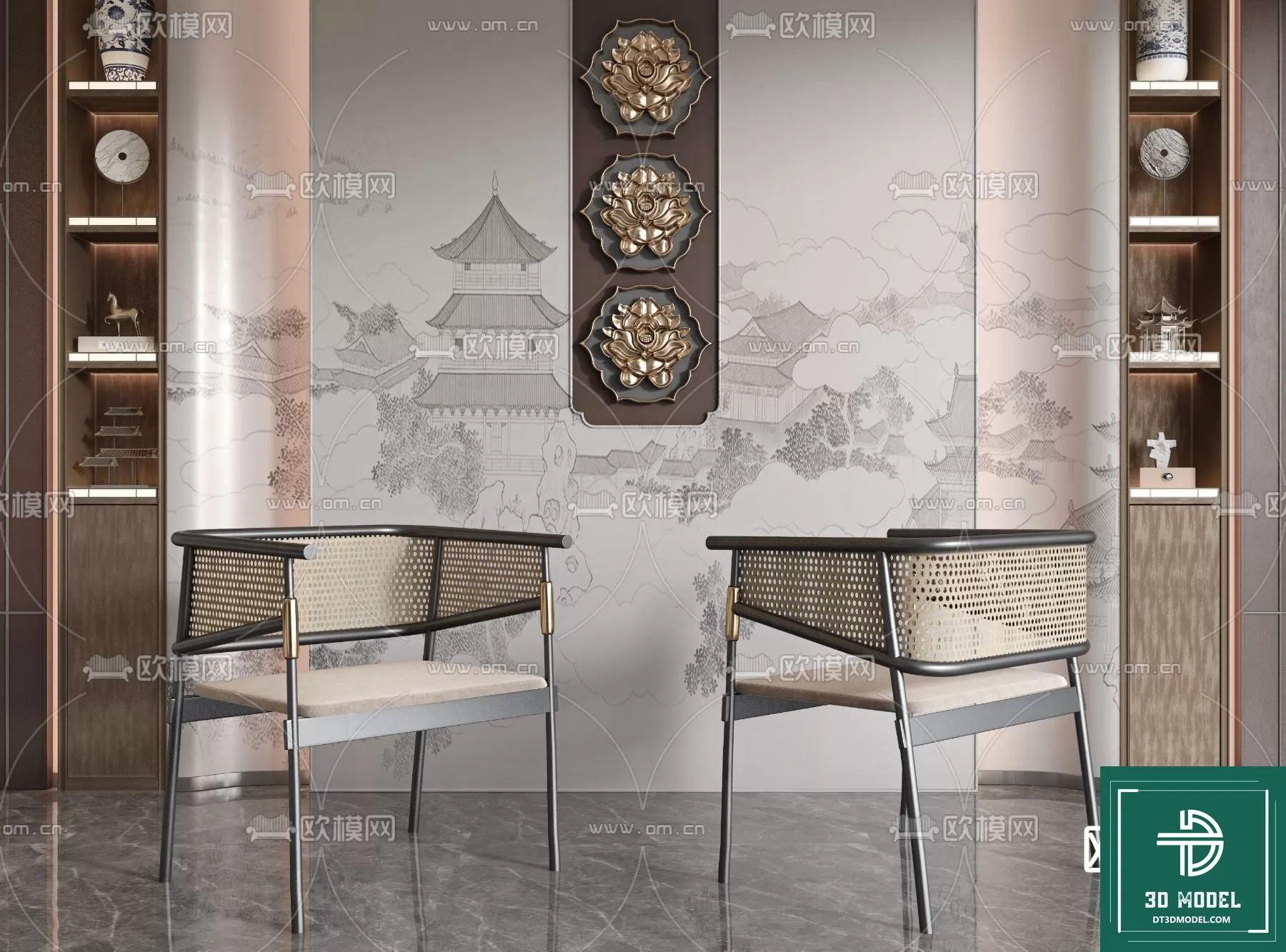 INDOCHINE STYLE – 3D MODELS – 702