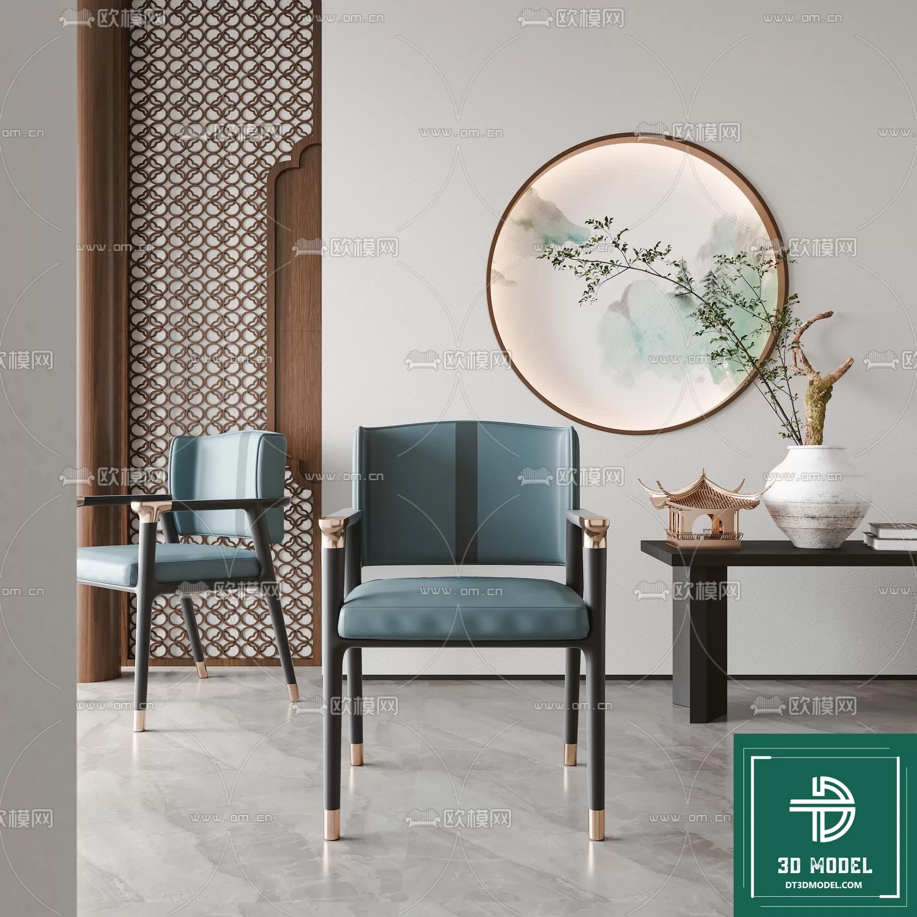 INDOCHINE STYLE – 3D MODELS – 755