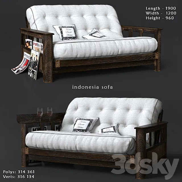 indonezia sofa 3DModel indonezia sofa 3DModel