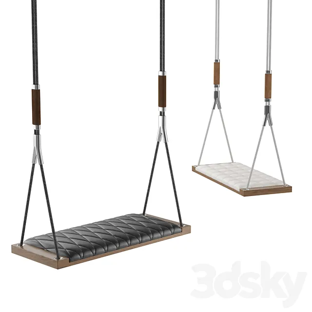Indoor luxury swing by Marie Najdovski hanging chair 3D Model Indoor luxury swing by Marie Najdovski hanging chair 3D Model