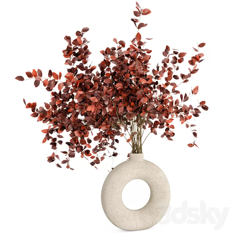 Indoor Plants in Concrete Pots – Set 66 3D Model