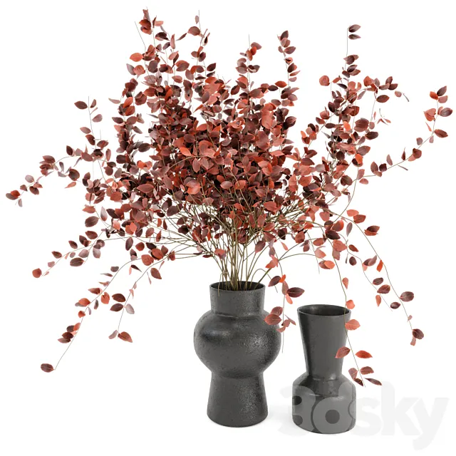Indoor Plants in rusty Concrete Pots – Set 38 3DModel Indoor Plants in rusty Concrete Pots – Set 38 3DModel