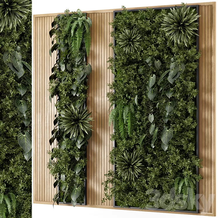 Indoor Wall Vertical Garden in Wooden Base – Set 536 3D Model Free Download Indoor Wall Vertical Garden in Wooden Base – Set 536 3D Model Free Download