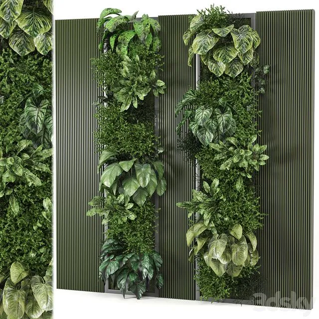 indoor wall vertical garden – Set 953 3D Model indoor wall vertical garden – Set 953 3D Model