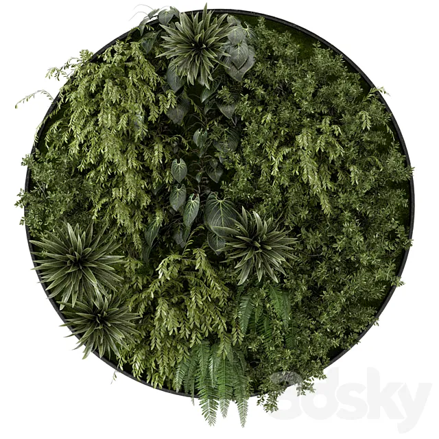 Indoor Wall Vertical Garden Set – Set 714 3DModel Indoor Wall Vertical Garden Set – Set 714 3DModel