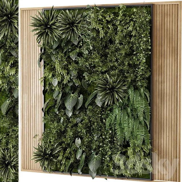 Indoor Wall Vertical Garden Set – Set 728 3DModel Indoor Wall Vertical Garden Set – Set 728 3DModel