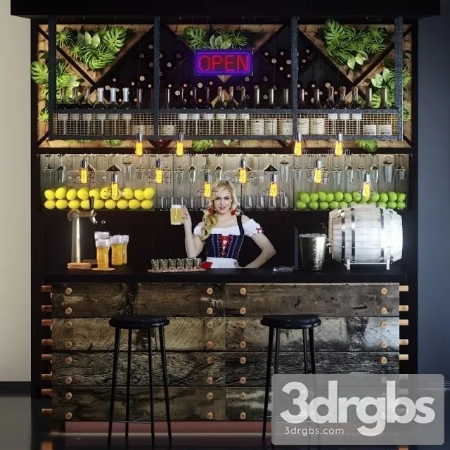 Industrial Bar 2 3D Model Download