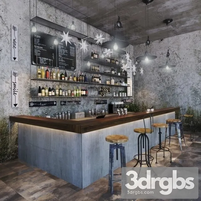 Industrial Bar 3D Model Download
