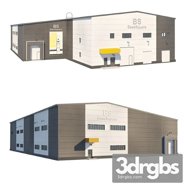 Industrial Building 1 3D Model Download