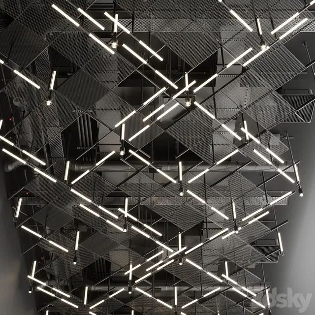 Industrial ceiling 6 3D Model