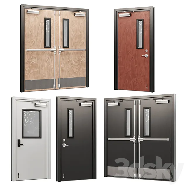 Industrial Doors 2 3D Model