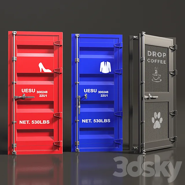 Industrial doors 3D Model