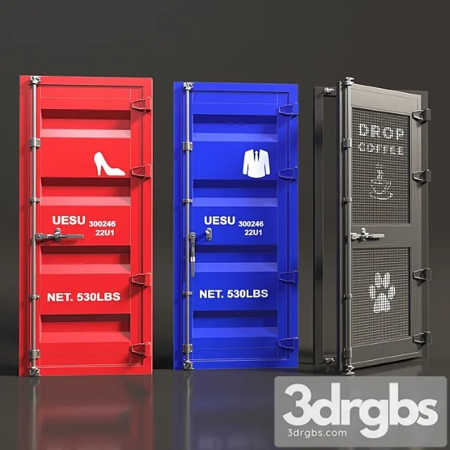 Industrial doors 3D Model Download