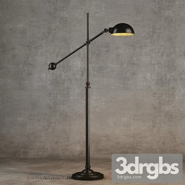 Industrial Joint Floor Lamp 3D Model Download