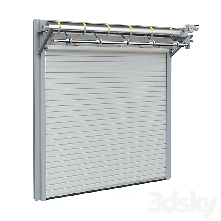 Industrial rolling shutters / garage doors 3D Model