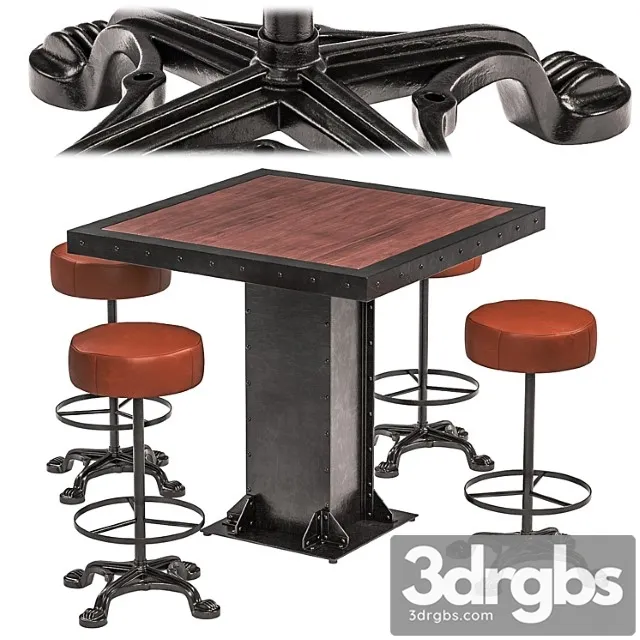 Industrial Set Indian Hub Evoke And Andy Thornton Lions 4 3D Model Download