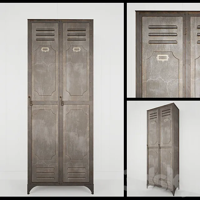 Industrial Vintage Gym Locker 3DModel