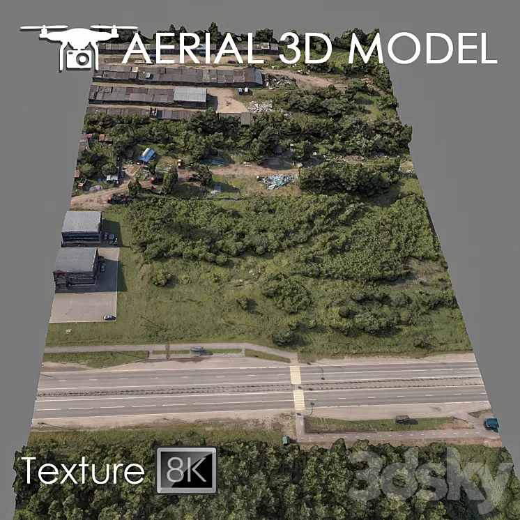 Industrial zone 80 3D Model