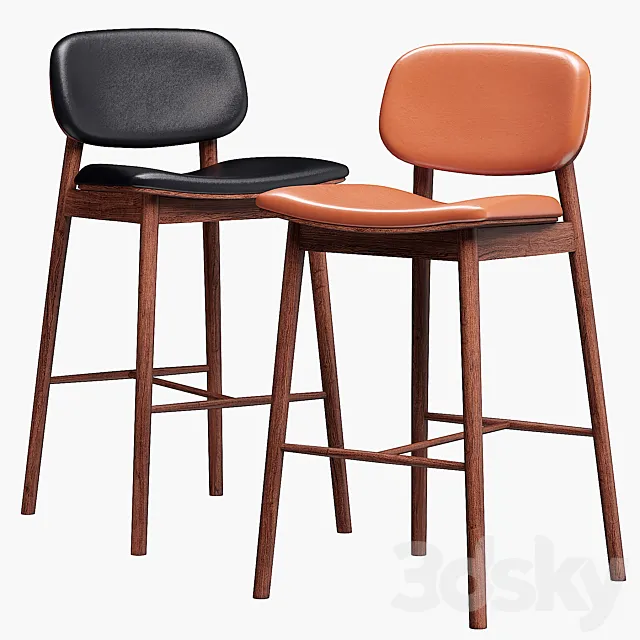 Industry West FREY bar stool 3D Model