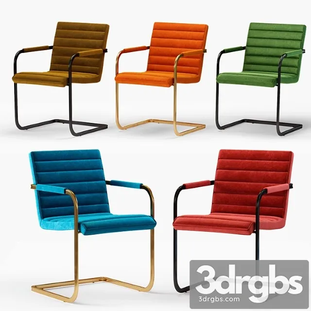 Industry west sable armchair 2 3D Model Download Industry west sable armchair 2 3D Model Download