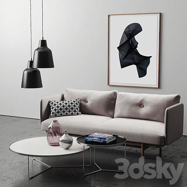Industry West Weekend sofa set 3DModel Industry West Weekend sofa set 3DModel