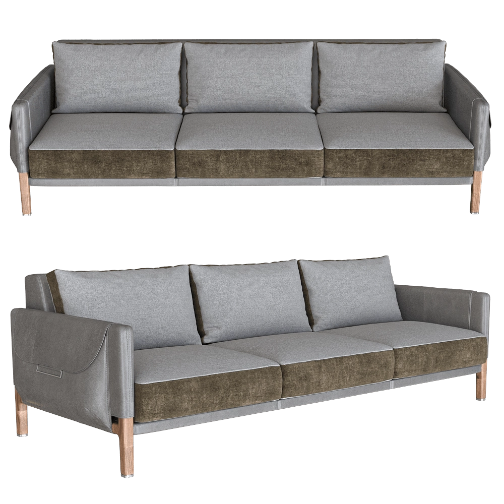 Inedito – Asnaghi – Sofa Amerigo 3D Model Inedito – Asnaghi – Sofa Amerigo 3D Model
