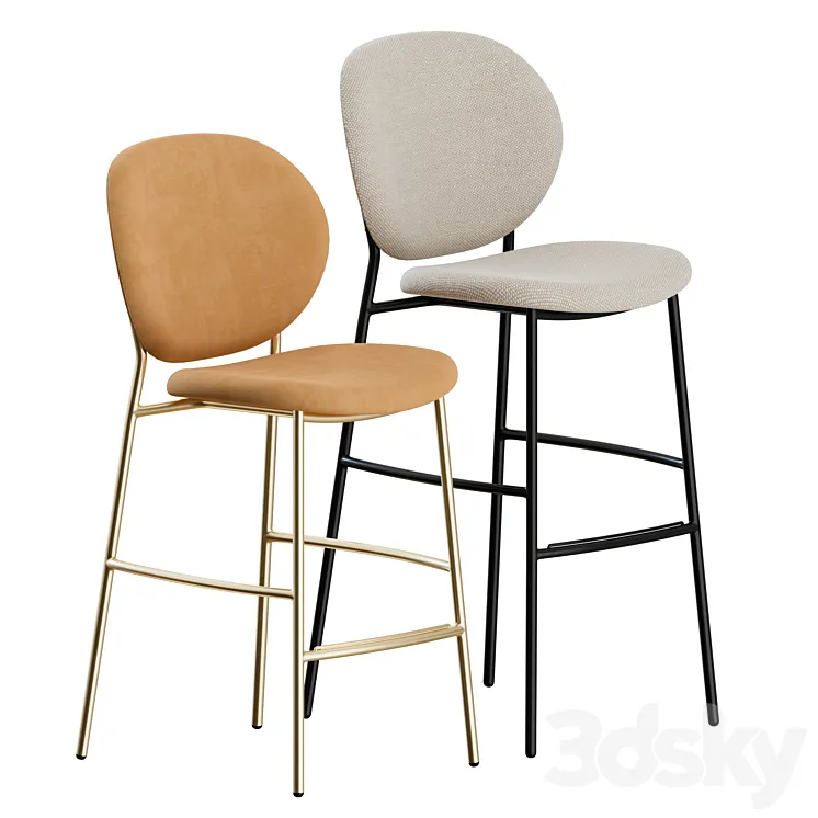 Ines Stools by Calligaris 3D Model Free Download