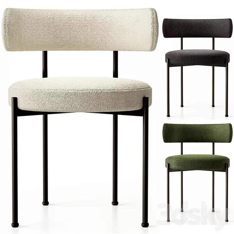 INESSE DINING CHAIR from CB2 3D Model